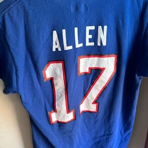 SMALL Men's Buffalo Bills Josh Allen Nike Royal Name & Number T-Shirt